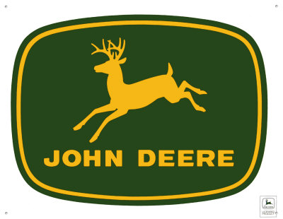 John Deere brand logo 01 iron on paper